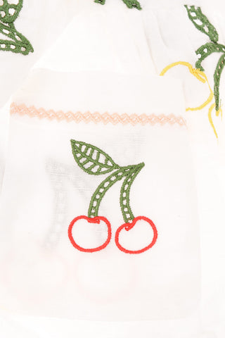 cherries embroidered shirtdress
