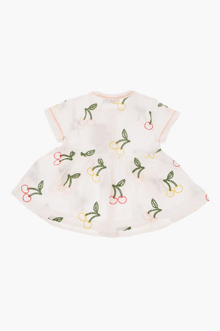 cherries embroidered shirtdress