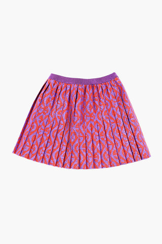 Drawstring waist accordion skirt