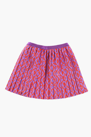 Drawstring waist accordion skirt
