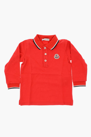 piquè cotton 3 button polo shirt