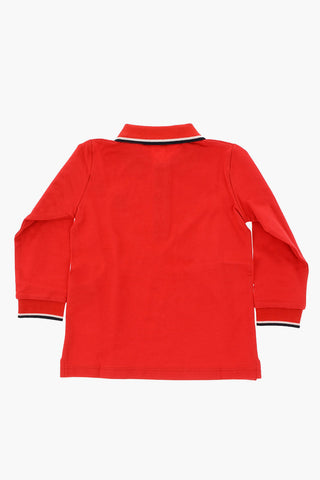 piquè cotton 3 button polo shirt