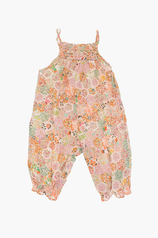 floral-print sleeveless jumpsuit