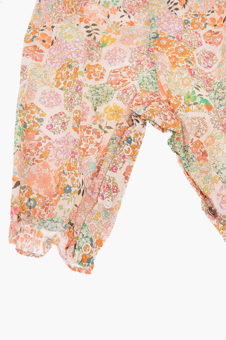 floral-print sleeveless jumpsuit