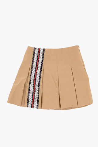 pleated GERORGIA MONO skirt with side-zip fastening