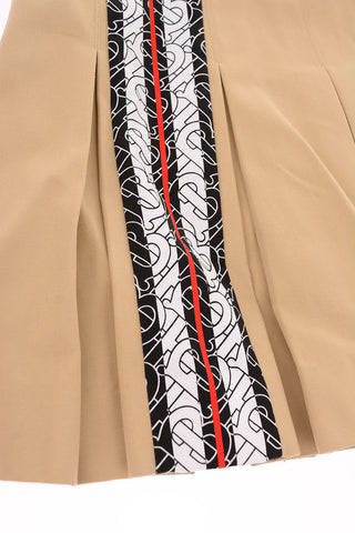 pleated GERORGIA MONO skirt with side-zip fastening