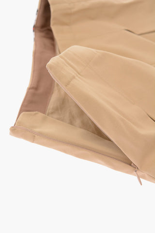 pleated GERORGIA MONO skirt with side-zip fastening