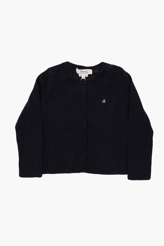 crew-neck cardigan