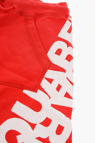 drawstring waist sweat shorts