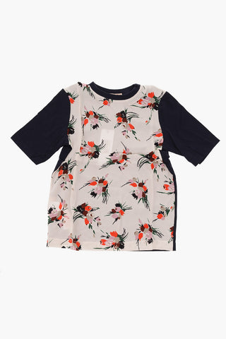floral-print t-shirt