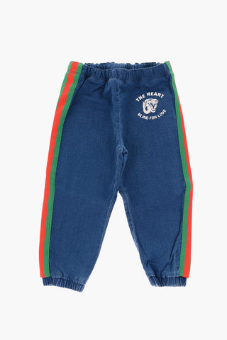jeans piping con eleastico in vita