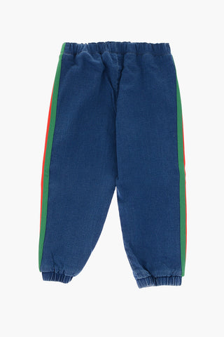 jeans piping con eleastico in vita