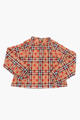 plaid and polka dot HALEENE shirt