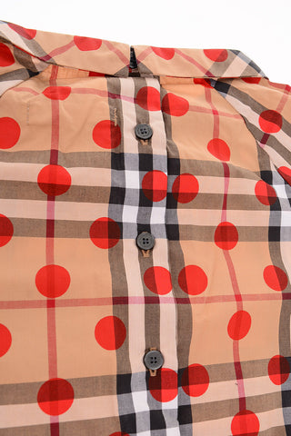 plaid and polka dot HALEENE shirt