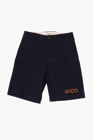 stretch cotton bermuda shorts