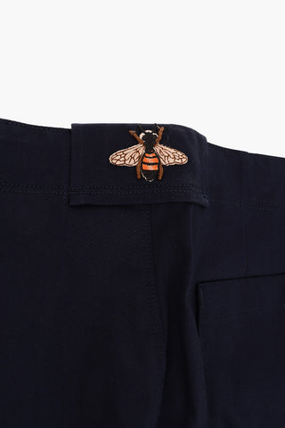 stretch cotton bermuda shorts