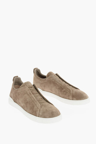 COUTURE XXX Suede TRIPLE STITCH Slip On Sneakers