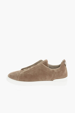 COUTURE XXX Suede TRIPLE STITCH Slip On Sneakers