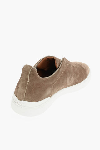 COUTURE XXX Suede TRIPLE STITCH Slip On Sneakers