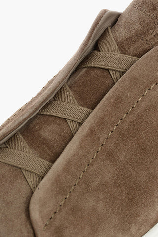 COUTURE XXX Suede TRIPLE STITCH Slip On Sneakers
