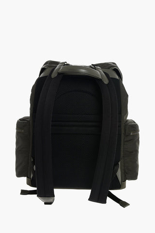 EZ LUXURY zaino in tessuto con dettagli in pelle