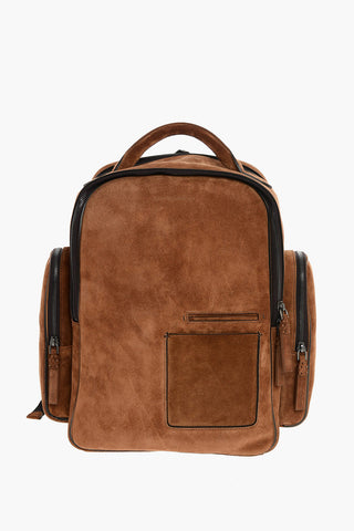 EZ LUXURY zaino in pelle scamosciata