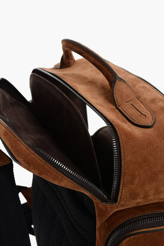 EZ LUXURY zaino in pelle scamosciata