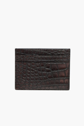 EZ LUXURY crocodile leather card holder