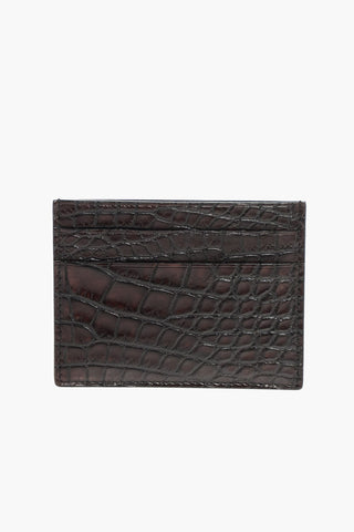 EZ LUXURY crocodile leather card holder