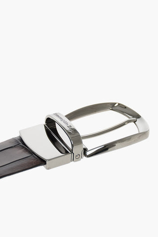 EZ TAILORING 35mm crocodile leather belt