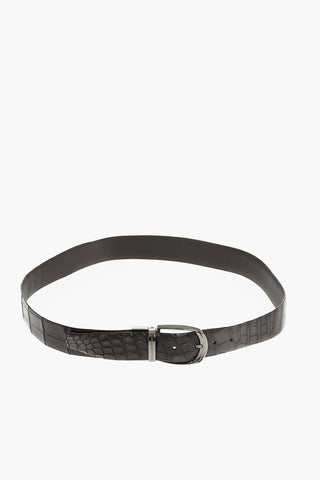 EZ TAILORING 35mm crocodile leather belt