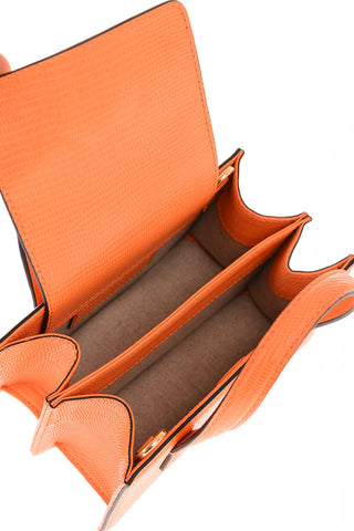 Printed Leather Shoulder Mini Bag