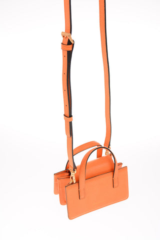 Printed Leather Shoulder Mini Bag