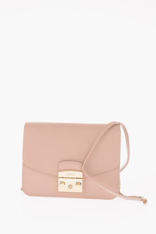 Textured Leather METROPOLIS Shoulder Bag