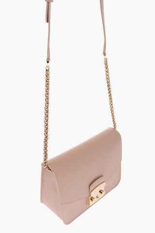 Textured Leather METROPOLIS Shoulder Bag