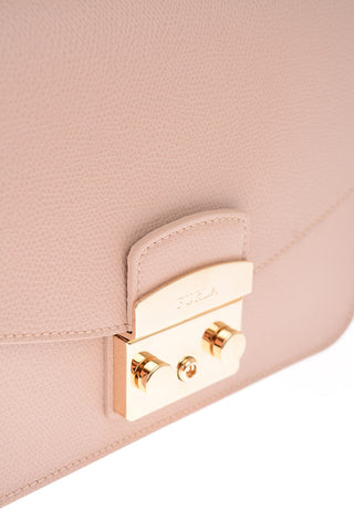 Textured Leather METROPOLIS Shoulder Bag