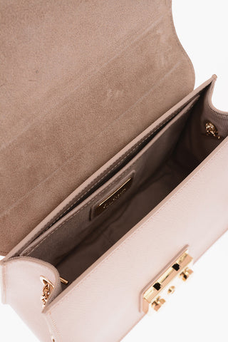 Textured Leather METROPOLIS Shoulder Bag