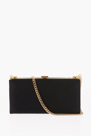 Satin Removable Shoulder Chain Clutch