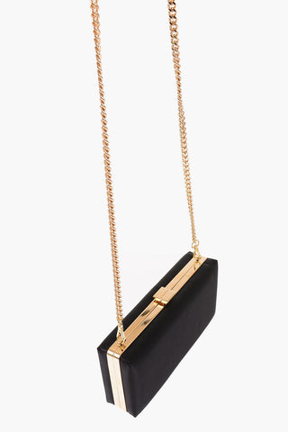 Satin Removable Shoulder Chain Clutch