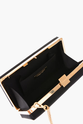 Satin Removable Shoulder Chain Clutch