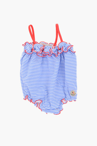 striped one piece swimsuit