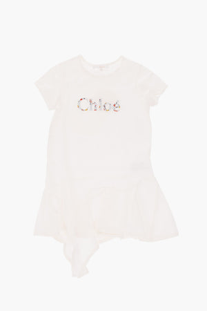 embroidered short sleeve dress