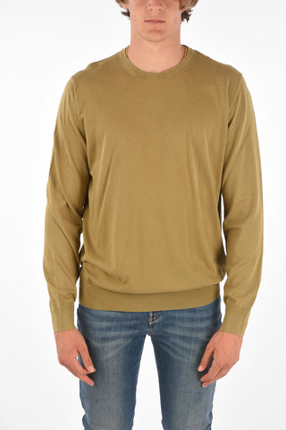ID Cotton Embroidered Logo Crew-Neck Sweater