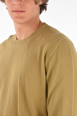ID Cotton Embroidered Logo Crew-Neck Sweater