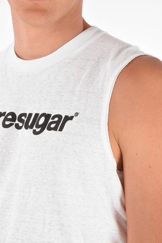 Printed Sleeveless T-Shirt