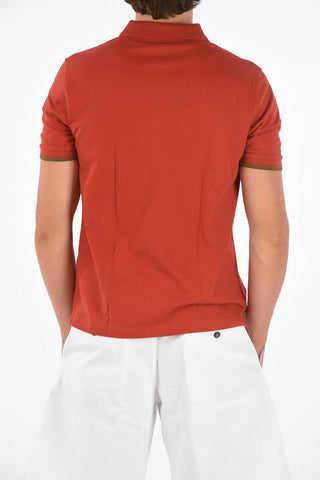 Stretch Cotton Polo Collar T-Shirt