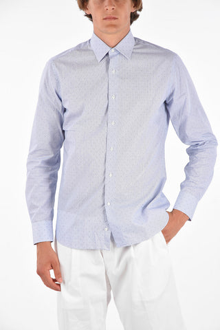 Polka Dot Embroidered Shirt