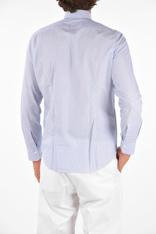 Polka Dot Embroidered Shirt