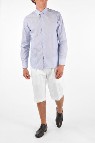Polka Dot Embroidered Shirt
