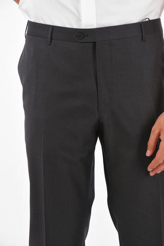 Extrafine Wool LEADER suspenders buttons trousers
